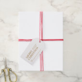 Einfache fröhliche Weihnachtsgeschenke Geschenktas Geschenkanhänger (Mit Garn)