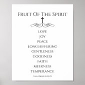 Einfache Frucht des Geistes Galater 5 Poster (Vorne)