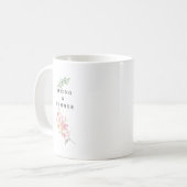 Einfache Frühlings- und SommerWord-Kaffee-Cup Kaffeetasse (Vorderseite Links)