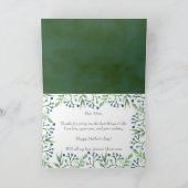 Einfache Frühlingsbeeren zum Muttertag glücklich Karte (Innenseite)