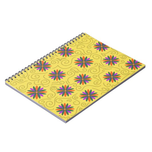 Einfache Frühlingsblumen Notizblock (Linke Seite)