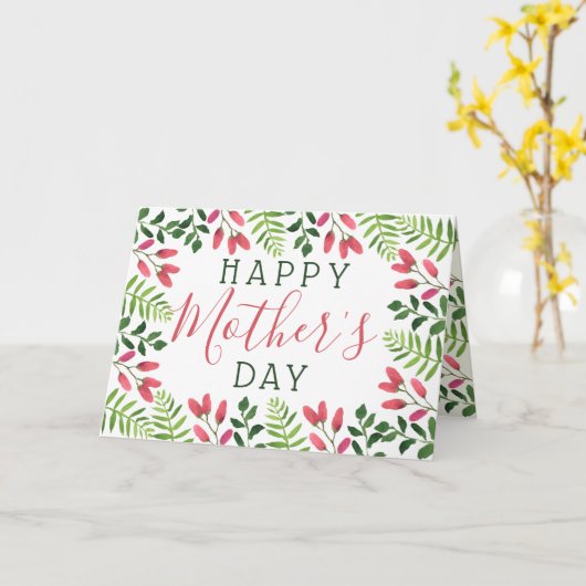 Einfache Frühlingsblüte glücklich Muttertag Karte (Gelbe Blume)