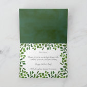 Einfache Frühlingsblüte zum Muttertag Karte (Innenseite)