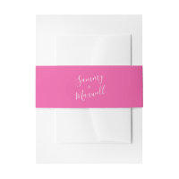 Einfache Fuchsia Pink Hochzeitsfeier