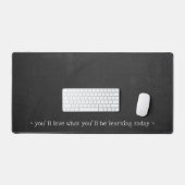 Einfache Fun Chalkboard Teacher Quote Desk Mat Schreibtischunterlage (Tastatur & Maus)