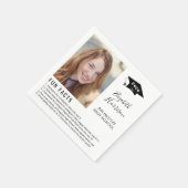 Einfache Fun Fakten Foto Script Abschluss Napkins Serviette (Ecke)