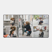 Einfache fünf FotoCollage individuell Schreibtischunterlage (Vorderseite)