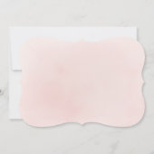 Einfache funkelnde Rose Gold Glitzer vielen Dank Einladung (Rückseite)