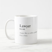 Einfache Funny Lawyer Definition Joffee Kaffeetasse (Links)