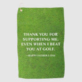 Einfache Funny Vater's Day Best Golftücher Golfhandtuch (Vorderseite)