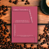 Einfache Funny White Script Magenta Moderne Hochze Einladung