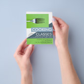 Einfache Gabel, Werbung für Kochkurse Flyer (Gruppe)