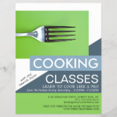 Einfache Gabel, Werbung für Kochkurse Flyer (Vorne)