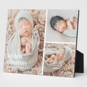 Einfache Galerie für drei Personalisierte Foto-Des Fotoplatte