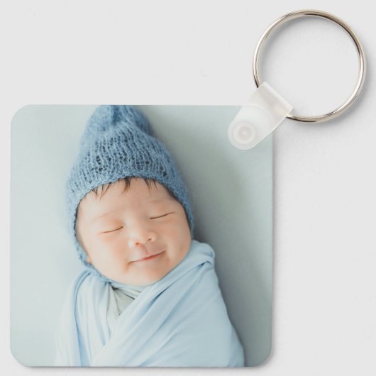 Einfache Galerie von drei Personalisierten Schlüss Schlüsselanhänger (Rückseite)