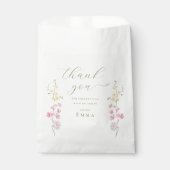 Einfache Garten Boho Wildblumen Brautparty Geschenktütchen (Vorderseite)