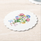 Einfache Garten-Frühlingsmargerite Wildblume Minim Untersetzer (angewinkelt)
