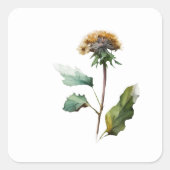 Einfache Gastgeschenk Hochzeit-Aufkleber Quadratischer Aufkleber (Vorderseite)