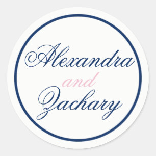 Einfache Gastgeschenk Hochzeit/Begrüßungsbeutel-Au Runder Aufkleber