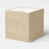 Einfache Gastgeschenk Hochzeit der Leinwand Geschenkschachtel (Vorderseite)