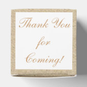 Einfache Gastgeschenk Hochzeit der Leinwand Geschenkschachtel (Oben)