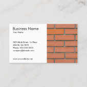 Einfache Gebäude-Baubranche Visitenkarte (Vorderseite)