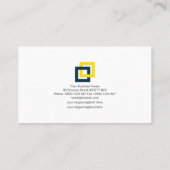 Einfache Gebäude-Block-Spalten-Struktur-Technik Visitenkarte (Rückseite)