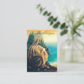 Einfache Gebete - Gebetskarte (Flat) Visitenkarte (Stehend Vorderseite)