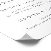 Einfache Gebirgssignatur Poster (Ecke)