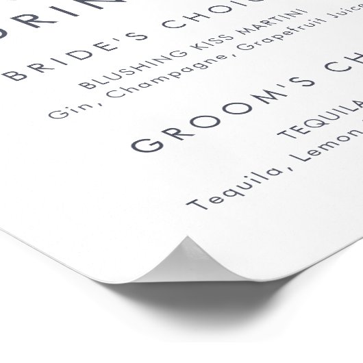 Einfache Gebirgssignatur Poster (Ecke)