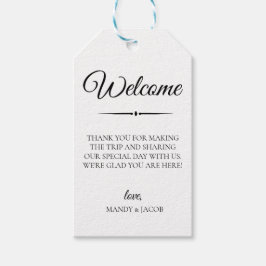 Einfache Geblüht Hochzeitsnahrung Geschenkanhänger