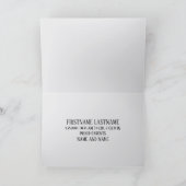 Einfache Geburtsankündigung für Briefsteine Karte (Innenseite)