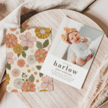 Einfache Geburtserklärung von Foto | Mädchengeburt