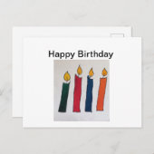 Einfache Geburtstagskarte Postkarte (Vorne/Hinten)