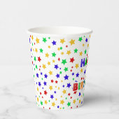 Einfache Geburtstagsparty in Rot-Grün Pappbecher (Rechts)