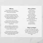 Einfache Gedenkfeier (Rückseite)