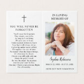 Einfache Gedenkkarte 2 Foto Ordner (Außenseite Aufgefaltet)