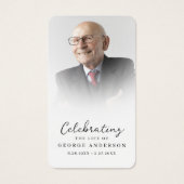 Einfache Gedenkkarte für das Beerdigungsgebet (Vorderseite)