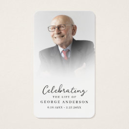 Einfache Gedenkkarte für das Beerdigungsgebet