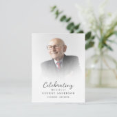 Einfache Gedenkkarte für das Beerdigungsgebet Einladung (Stehend Vorderseite)