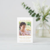 Einfache Gedenkkarte für das Beerdigungsgebet Visitenkarte (Stehend Vorderseite)