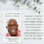 Einfache Gedenkkarte für das Foto