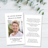 Einfache Gedenkkarte für das Foto