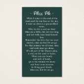 Einfache Gedenkkarte für Sonnenblumen (Rückseite)