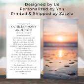 Einfache Gedenkkarte für Sunset