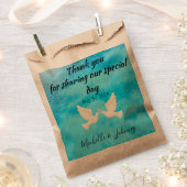 Einfache Gefälligkeitstaschen. Hochzeitsthema. Tau Geschenktütchen (Ausgeschnitten)