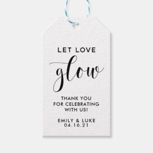 Einfache Gelassen Liebe Glow Wedding Candle Gefall Geschenkanhänger