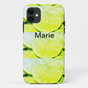 Einfache gelb-grüne Zitrone Namen minimal benutzer Case-Mate iPhone Hülle
