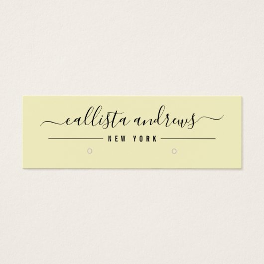 Einfache, gelb-schwarze Skripterfassungskarte (Vorderseite)