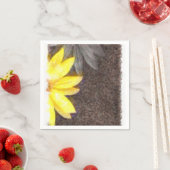 Einfache Gelb- und Graudüster Serviette (Beispiel)